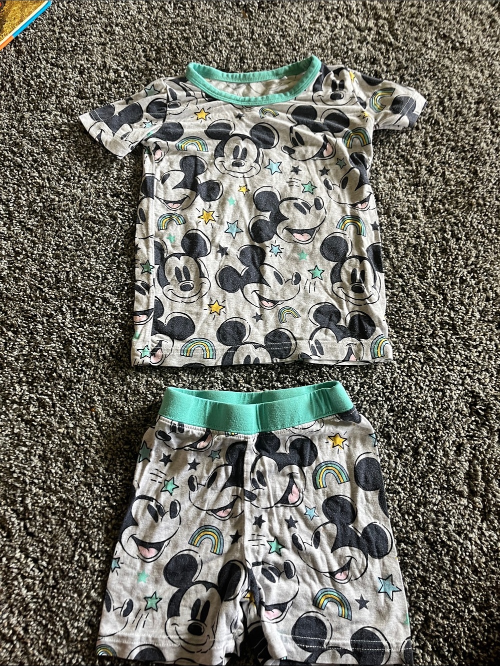 Little Sleepies Mickey short set 12-18month